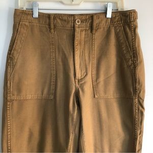 Madewell Cropped 100% Cotton Cargo Type Pants